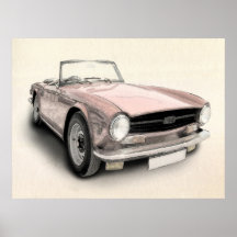 Triumph TR6 Posters