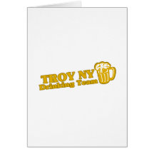 Troie buvant des tee - shirts d'équipe cartes de vœux