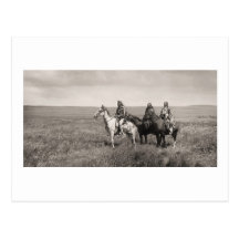 Trois chefs de Blackfeet de Piegan - cru Carte Postale