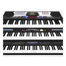 Trois claviers modernes : Synthétiseurs : Invitations Personnalisées