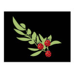 Trois coccinelles chanceuses cartes postales