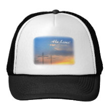 Trois croix et levers de soleil casquette de camionneur