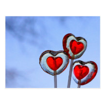 Trois de coeurs carte postale
