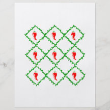 Trois diamants blancs de poivrons de piment graphi tract customisé