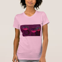 Trois marbres magenta reflétés t-shirts