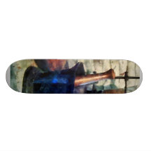 Trois mortier et pilons plateaux de planche à roulettes