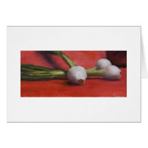 Trois oignons blancs, carte pour notes par Seamus 