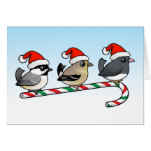 Trois oiseaux chanteurs (US) de Noël Cartes De Vœux