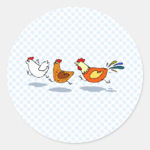 Trois poussins adhésif
