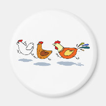 Trois poussins aimant pour réfrigérateur