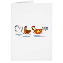 Trois poussins cartes de vœux