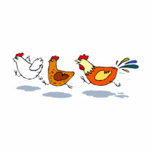 Trois poussins découpages en acrylique