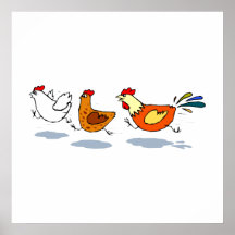 Trois poussins posters
