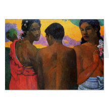 "Trois Tahitians" - Paul Gauguin Cartes De Vœux
