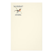 Troisième insecte de roue motifs pour papier à lettre