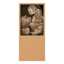 Troll avec le chaudron géant carte double