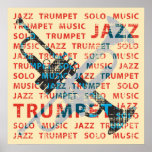 Trompette de jazz poster
