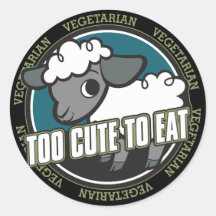 Trop mignon pour manger des moutons autocollants