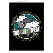 Trop mignon pour manger des moutons cartes de vœux