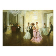 Trop tôt par James Tissot, art victorien vintage Invitation Personnalisée