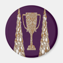 TROPHÉE d'or : Célébration de récompense de récomp Aimants