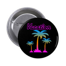 TROPIQUES de VACANCES de PALMIERS du TIGRE 80s de  Badge