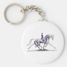Trot de Piaffe de cheval de dressage Porte-clé