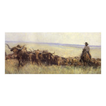 Troupeau de traînée vers le Wyoming par WHD Koerne Invitations Personnalisées