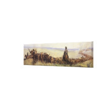Troupeau de traînée vers le Wyoming par WHD Koerne Toile Tendue Sur Châssis