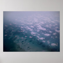 Troupeau des nuages affiche