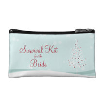 Trousse de survie d'arbres et de flocons de neige  trousses de toilette