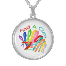 Trouvez les rubans colorés d'un Cancer de traiteme Pendentifs