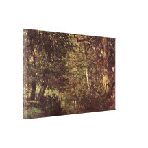 Troyon constant - l'eau dans la forêt toile tendue
