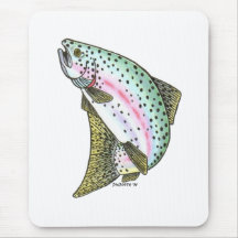 TRUITE ARC-EN-CIEL TAPIS DE SOURIS