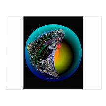 TRUITE EN CRISTAL CARTES POSTALES