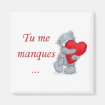 Tu me manques ... - magnets pour réfrigérateur