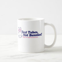 Tubes à essai, pas tasse de lapins