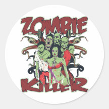 Tueur de zombi autocollants