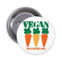 Tueur végétarien végétalien pin's