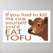 Tuez la vache - végétalien, végétarien posters