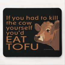 Tuez la vache - végétalien, végétarien tapis de souris