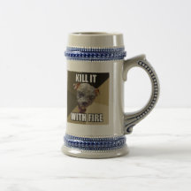 Tuez-le avec de la bière Stein du feu Tasse À Café
