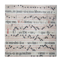 Tuile antique de score de musique carreaux en céramique