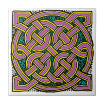 Tuile de Knotwork de Celtic Carreau En Céramique