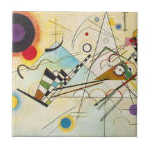 Tuile de la composition VIII en Kandinsky Carreau En Céramique