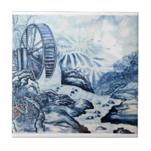 Tuile de style de porcelaine de peinture chinoise carreau