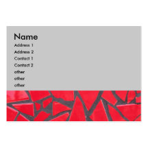 tuile rouge cartes de visite professionnelles
