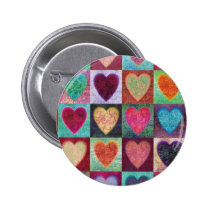 Tuiles d'art de coeur badges publicitaires