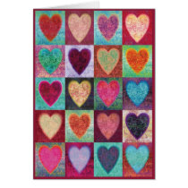 Tuiles d'art de coeur cartes
