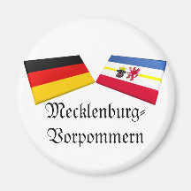 Tuiles de drapeau de Mecklenburg-Vorpommern, Allem Magnets Pour Réfrigérateur